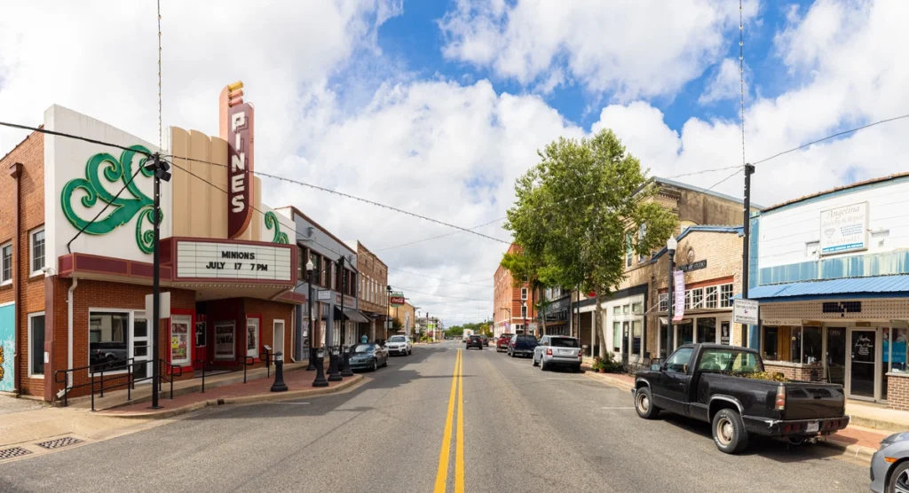 street view of Pines Theater in Lufkin, TX