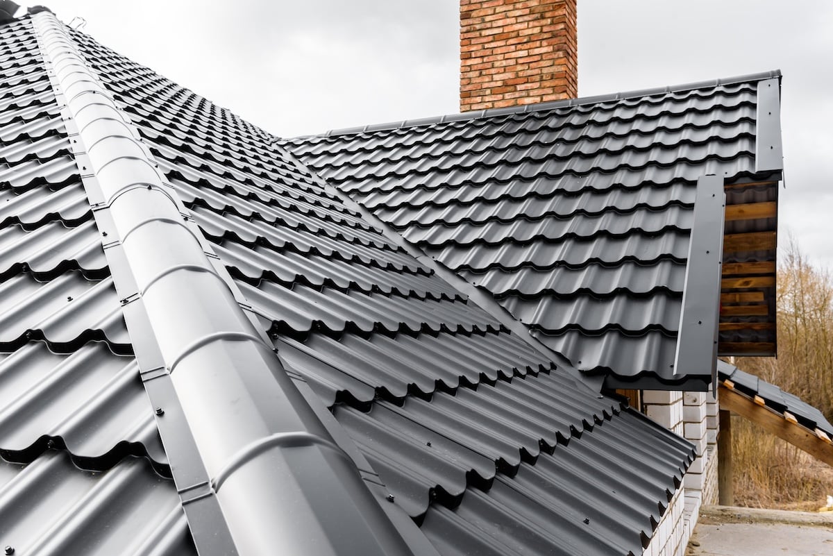 black metal roofing