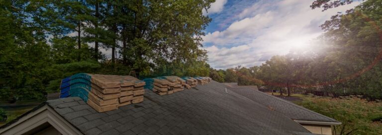 white glove experience shingles roof sun