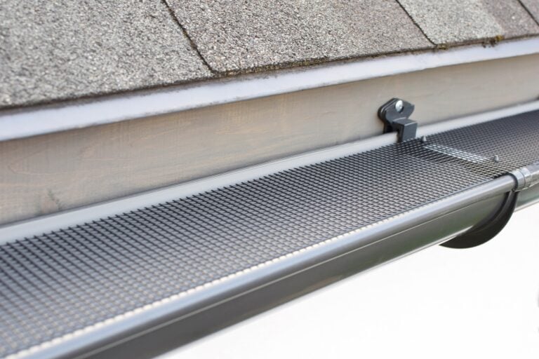 Gutter guard installed